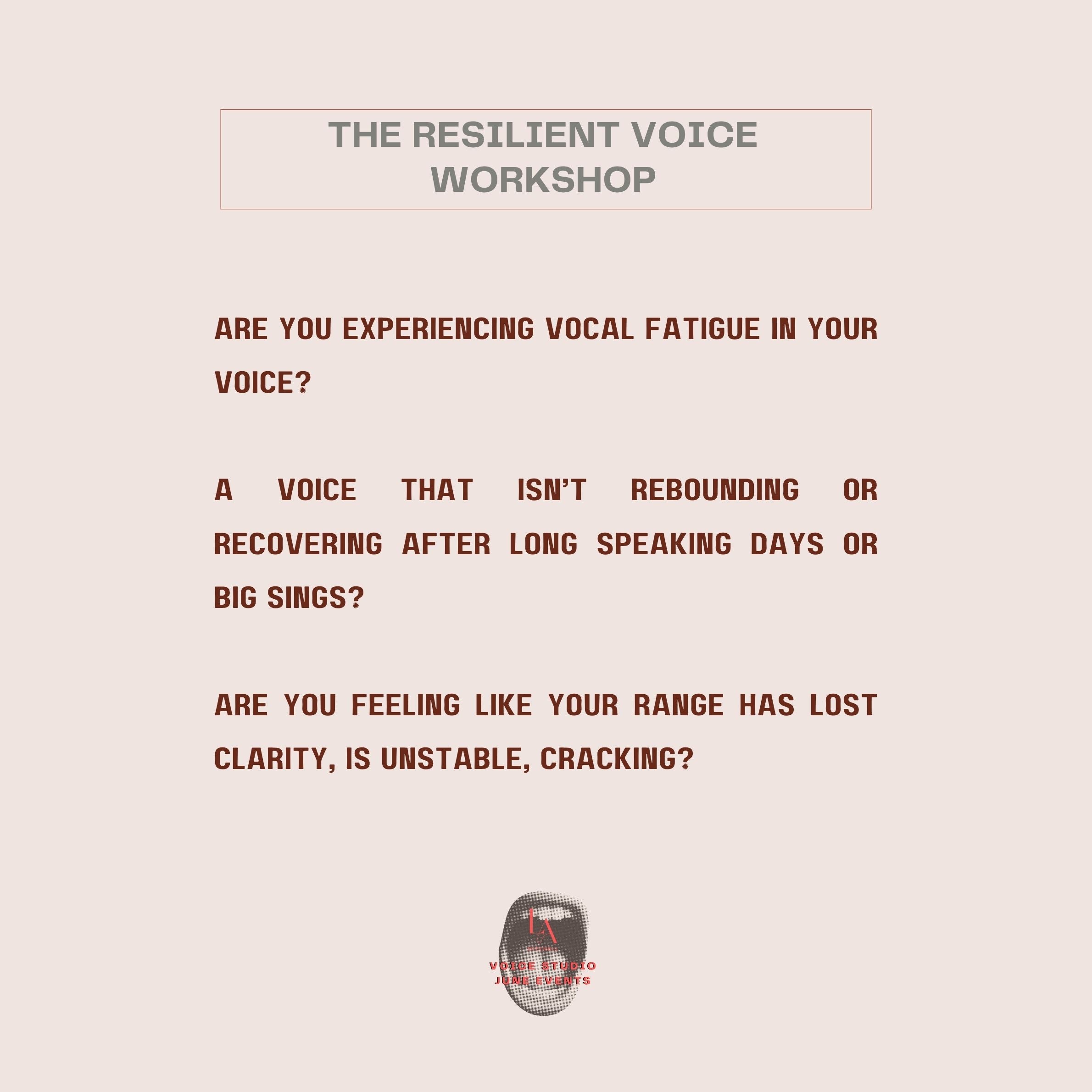The Resilient Voice -