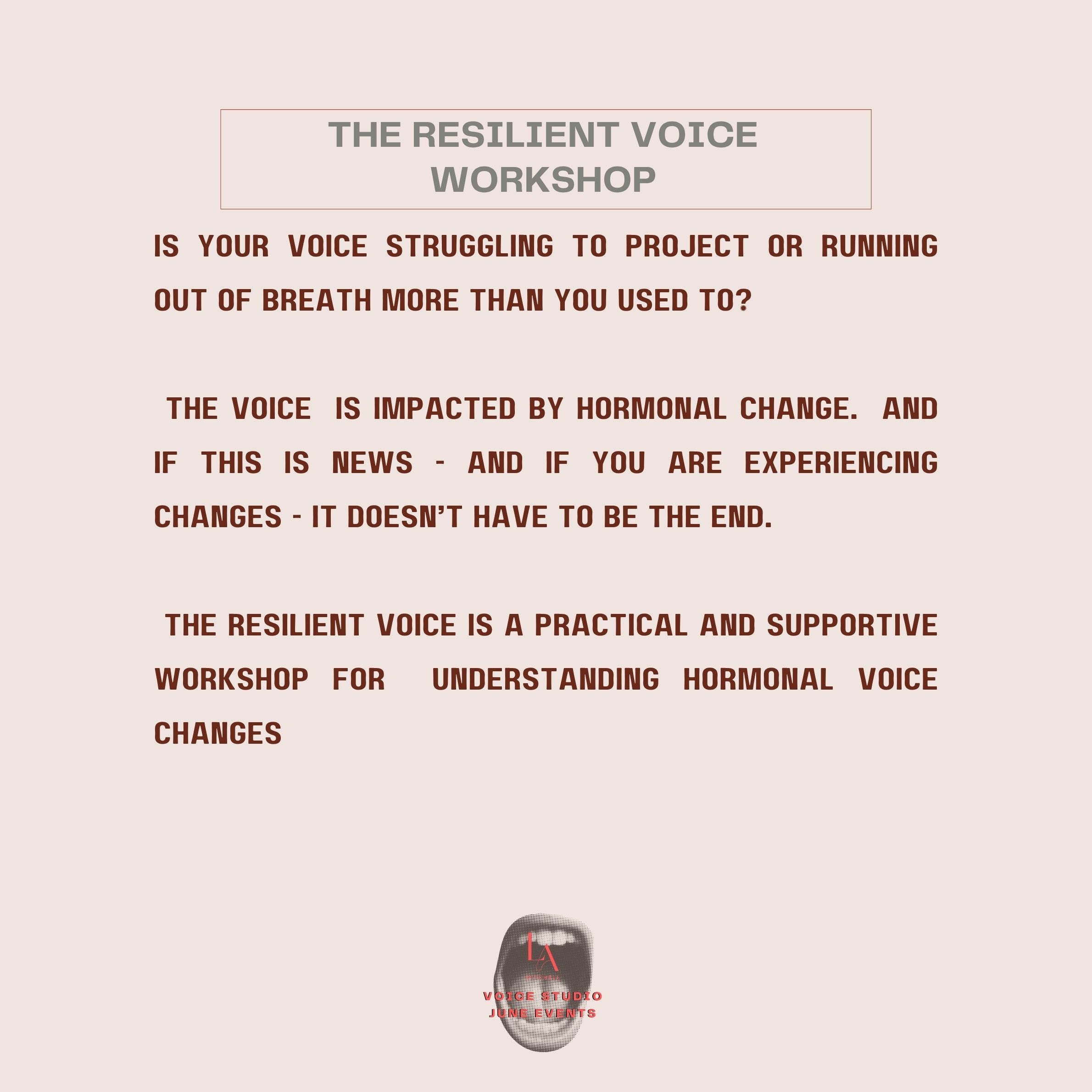 The Resilient Voice -