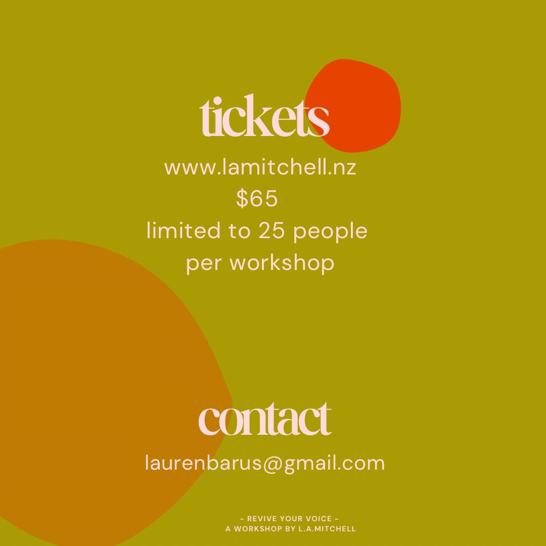 Revive Your Voice, Workshops - Auckland